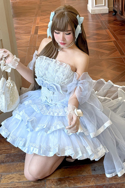 シンデレラブループリンセスロリータドレス