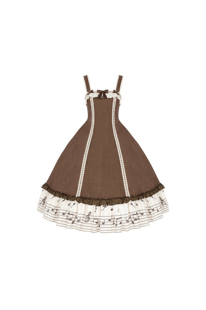 Bedrucktes Rüschenkleid- und Hemd-Set