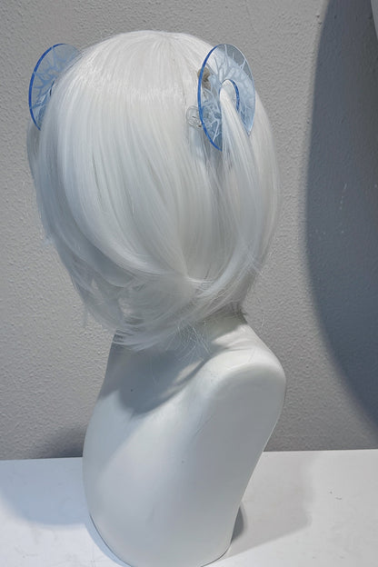 Transparent Hollow Circle Double Ponytail Hair Clip