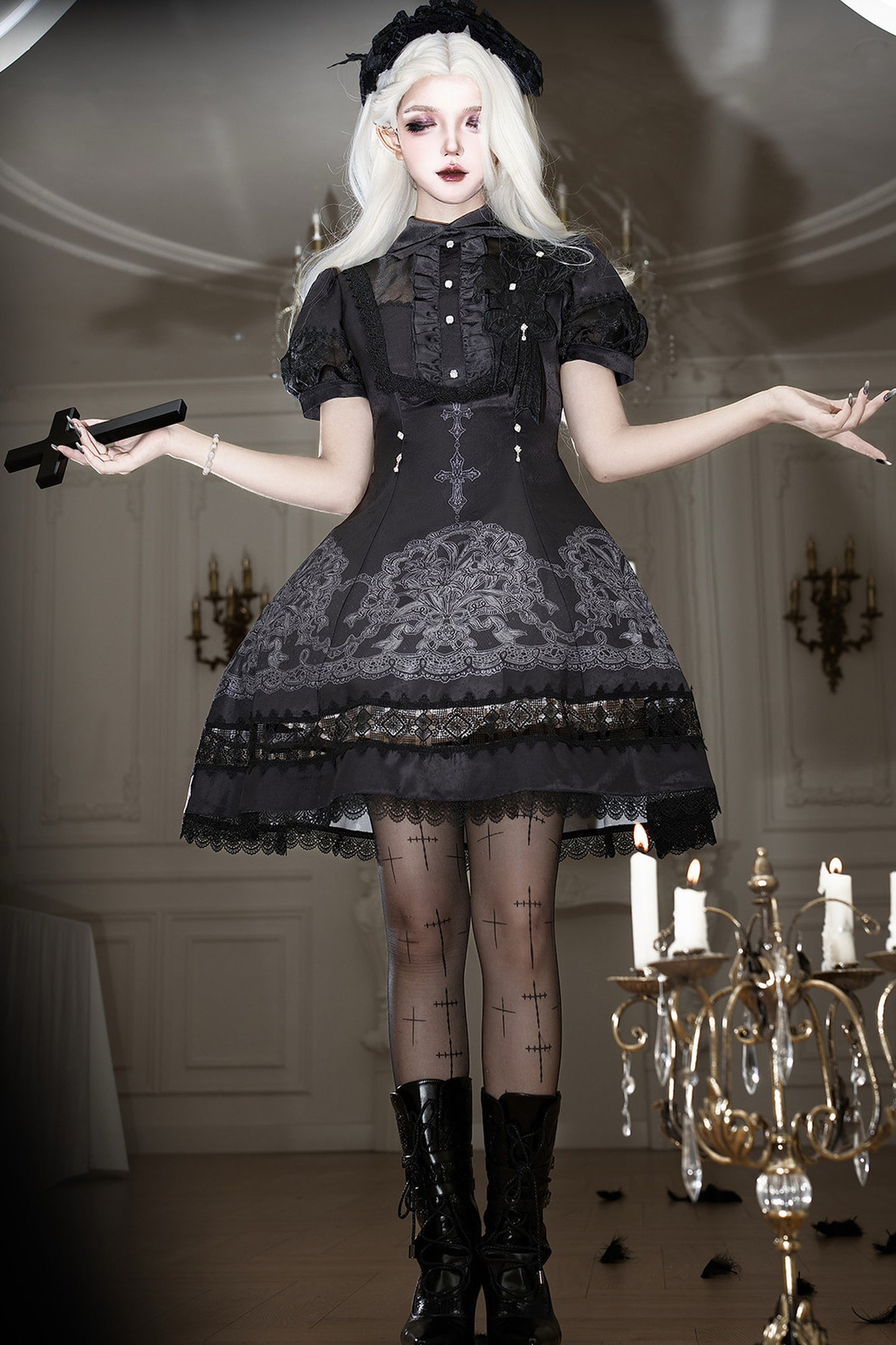 Lace Lily Gothic Lolita Dress