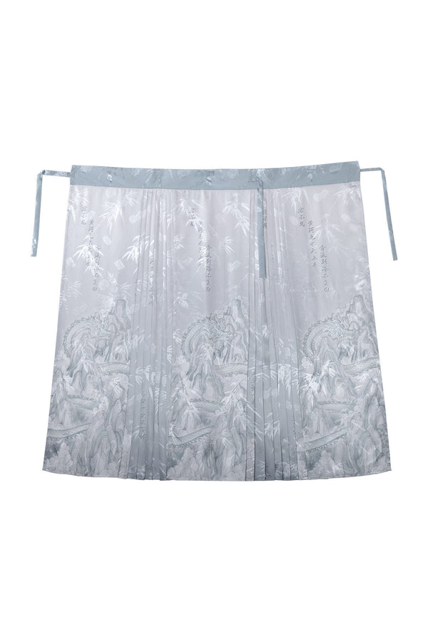 Unisex Cloud-Soaring Ancient Costume Top and Mamian Skirt Set-Up