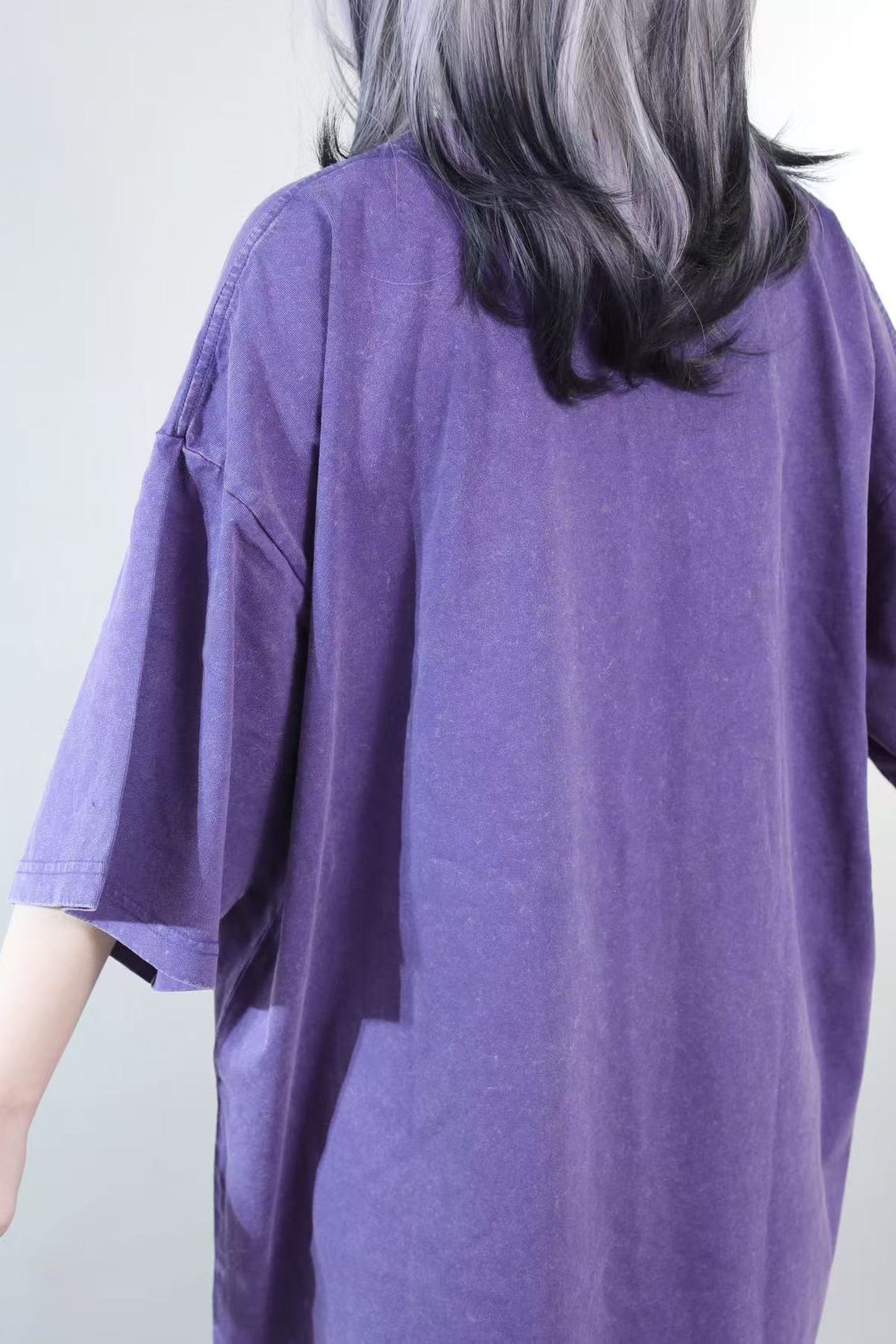 Düsteres lila Oversize-T-Shirt