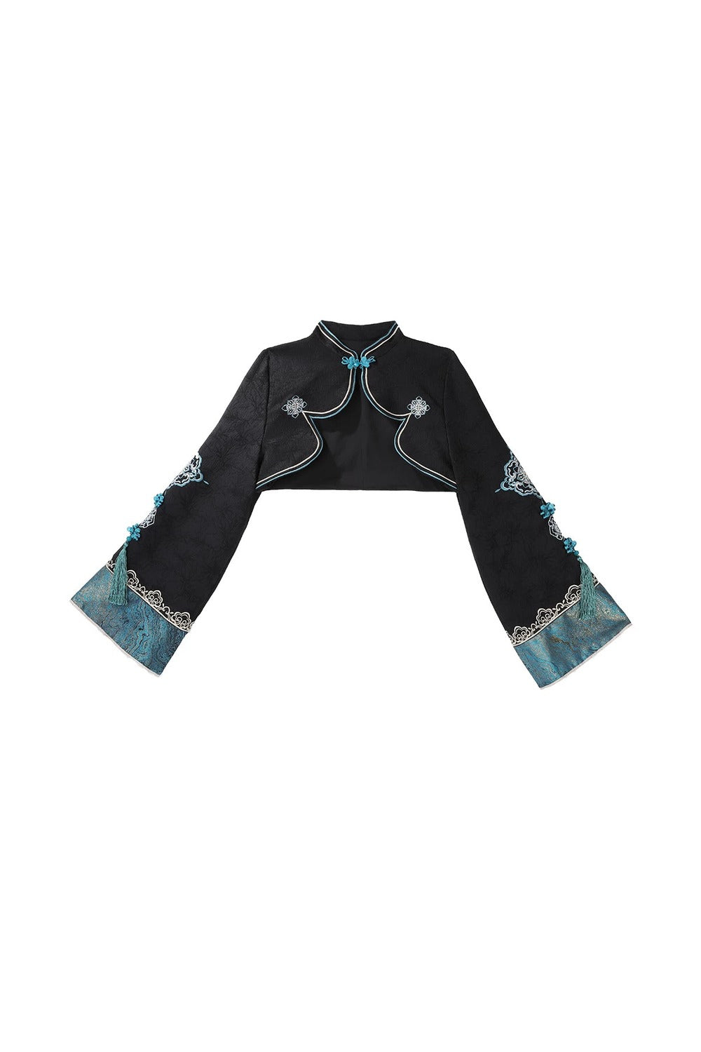 Cyberpunk Chinese-Style Lolita Top + Strapped Dress + Skirt + Leg Covers