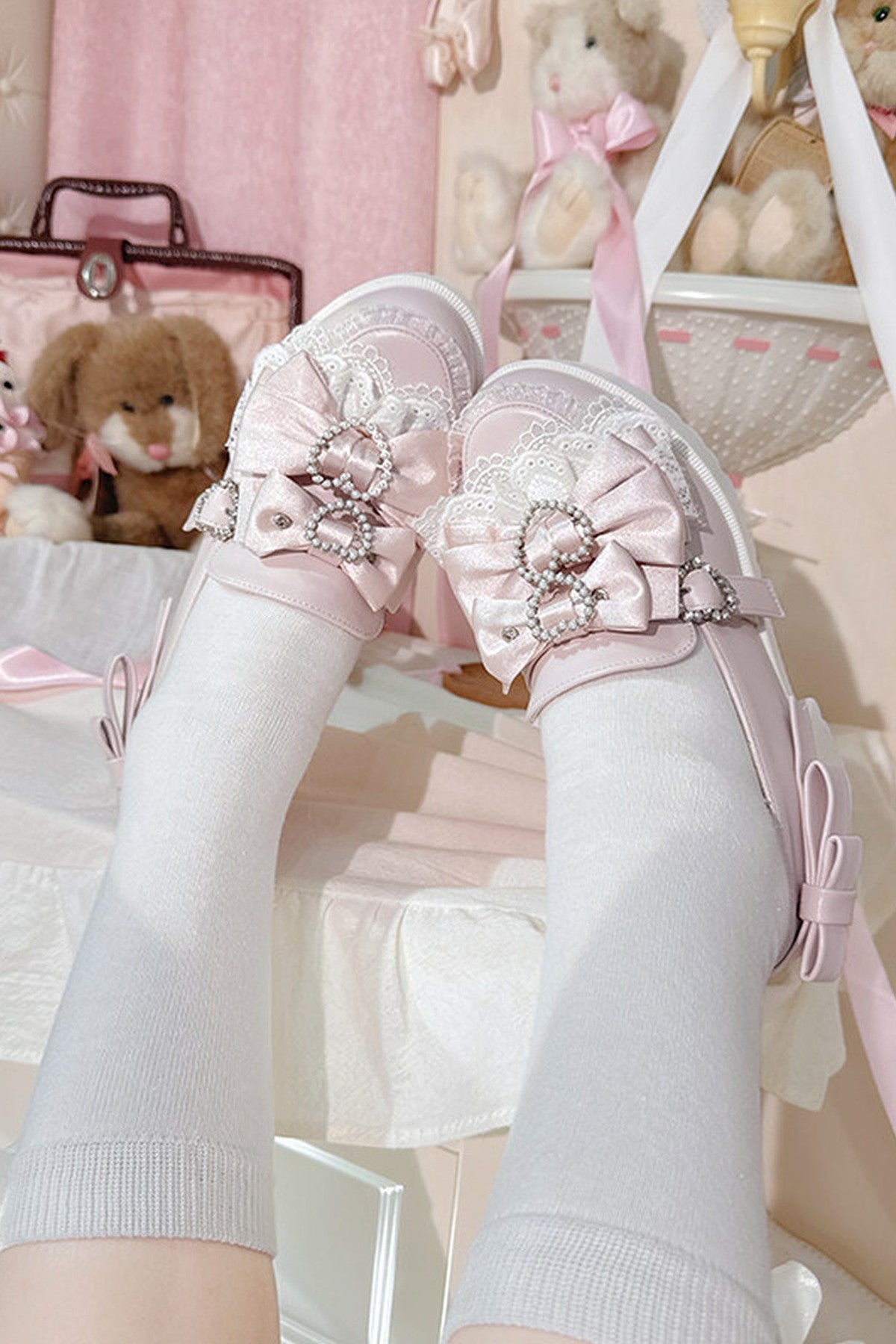 Mocassins à plateforme Tea Party
