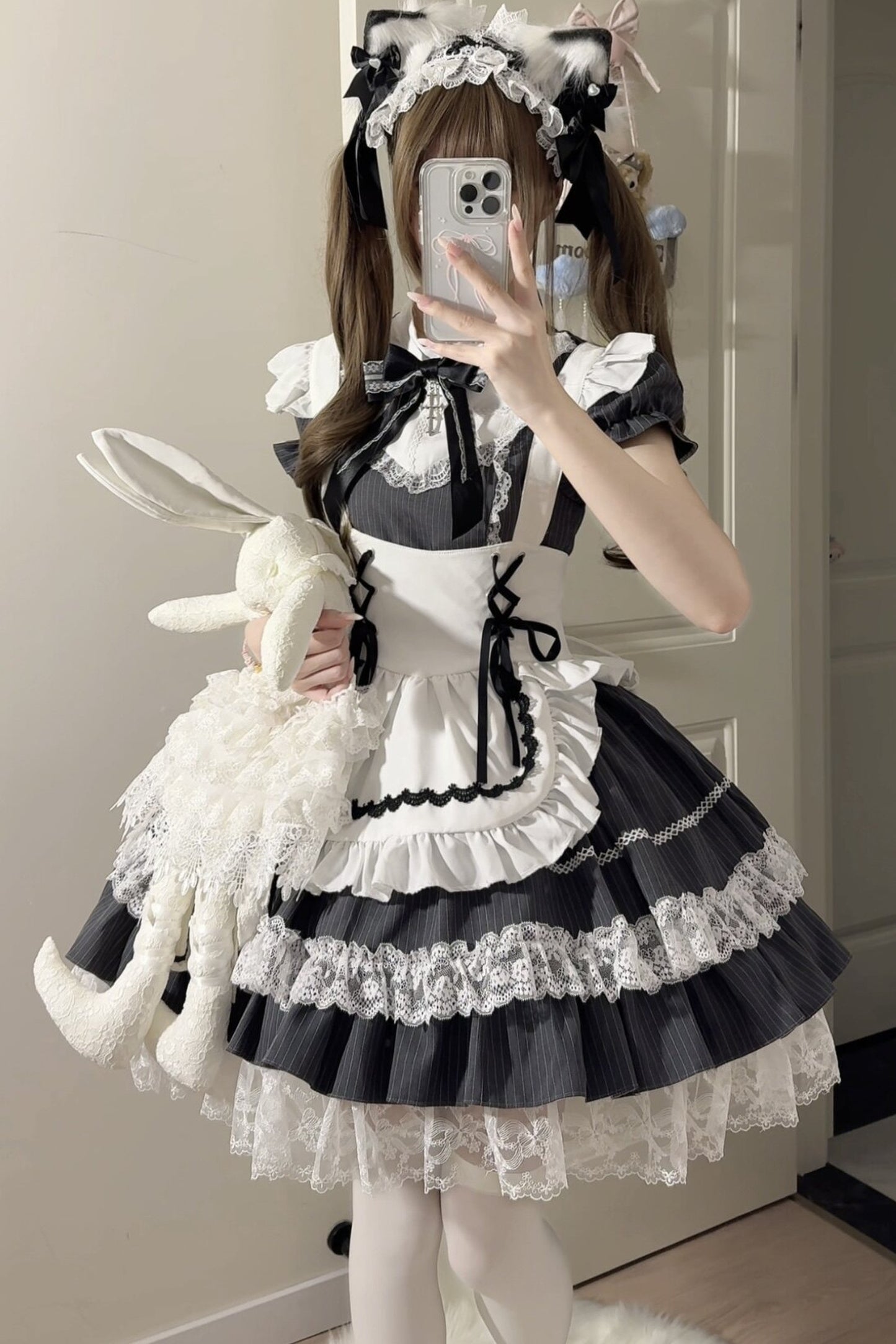 Subkultur-Jirai-Maid-Lolita-Kleid