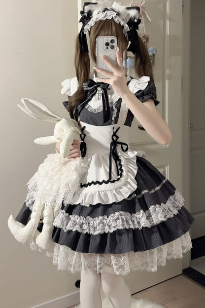 Subkultur-Jirai-Maid-Lolita-Kleid