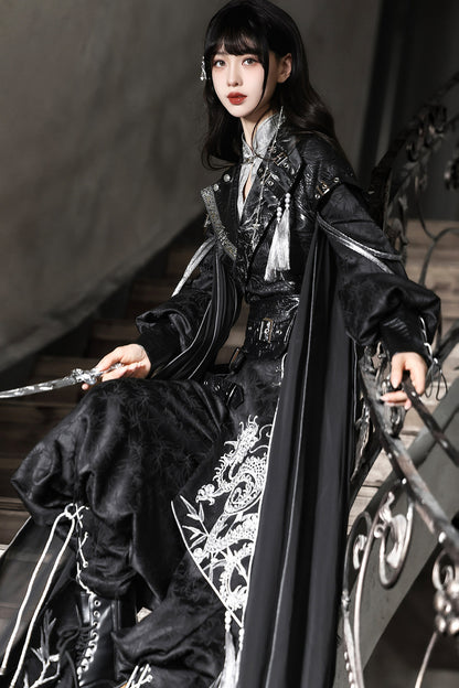 Dragon Improved Hanfu Top and Pants Set
