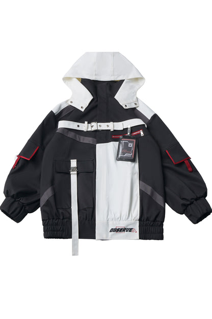 Galaxy Leap Color-Block Functional Jacket With Skirt Badge and Pants Set-Up