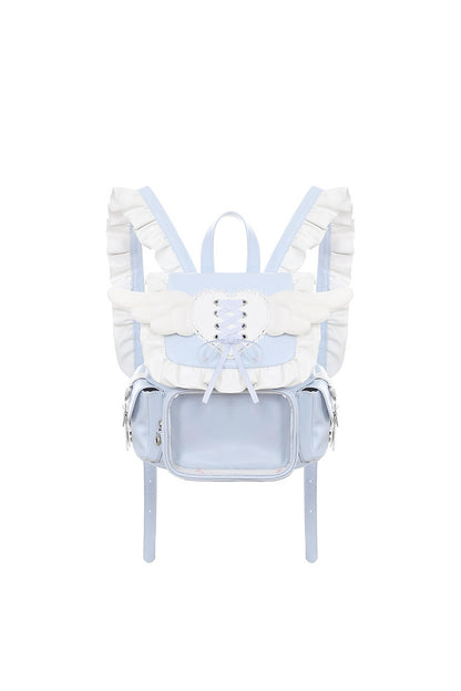 Bunny Ear Hooded Sweatshirt Suspender Skirt With Top Set-Up