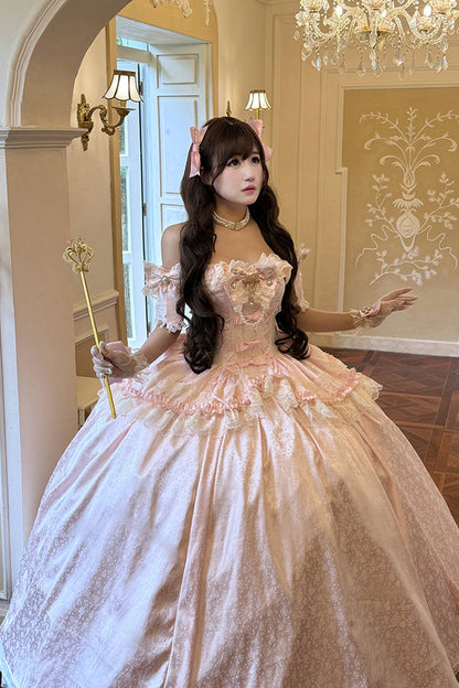 Pink Bow Gown+Accessesory