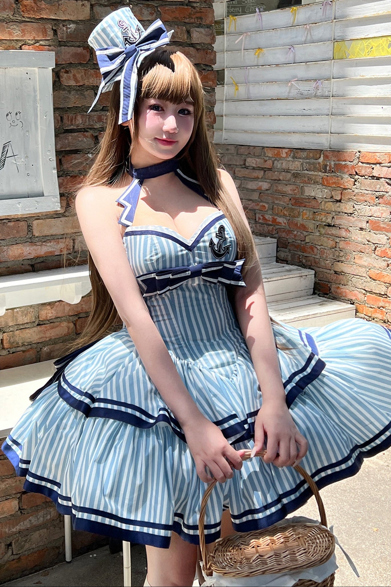マリンストライププリンセスドレス