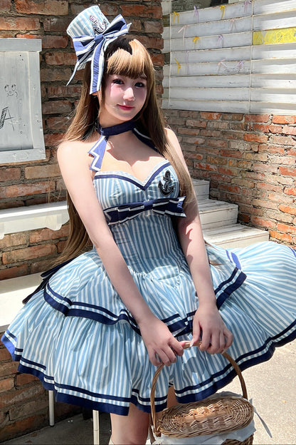 マリンストライププリンセスドレス