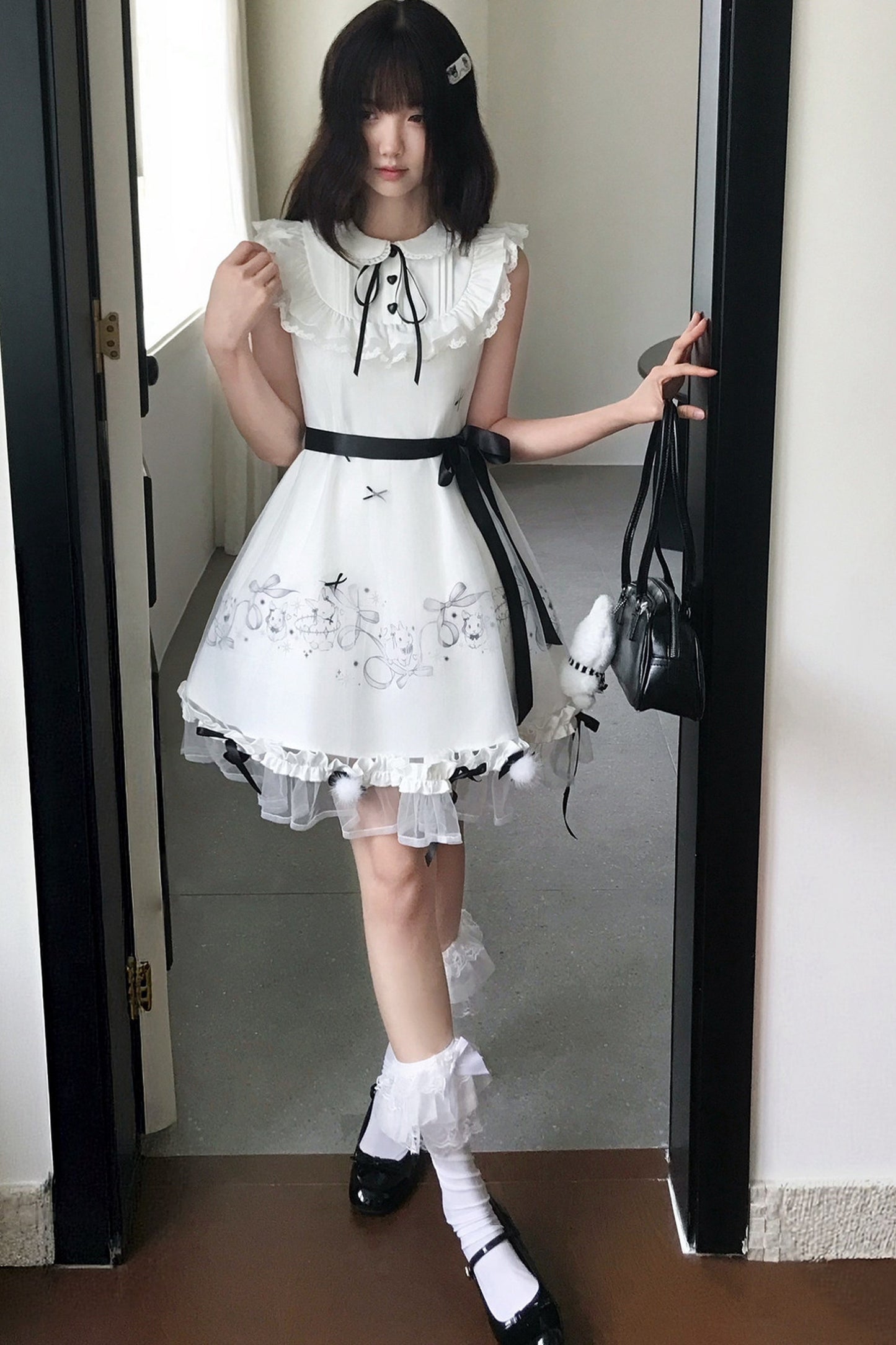 月うさぎプリンセスドールワンピース