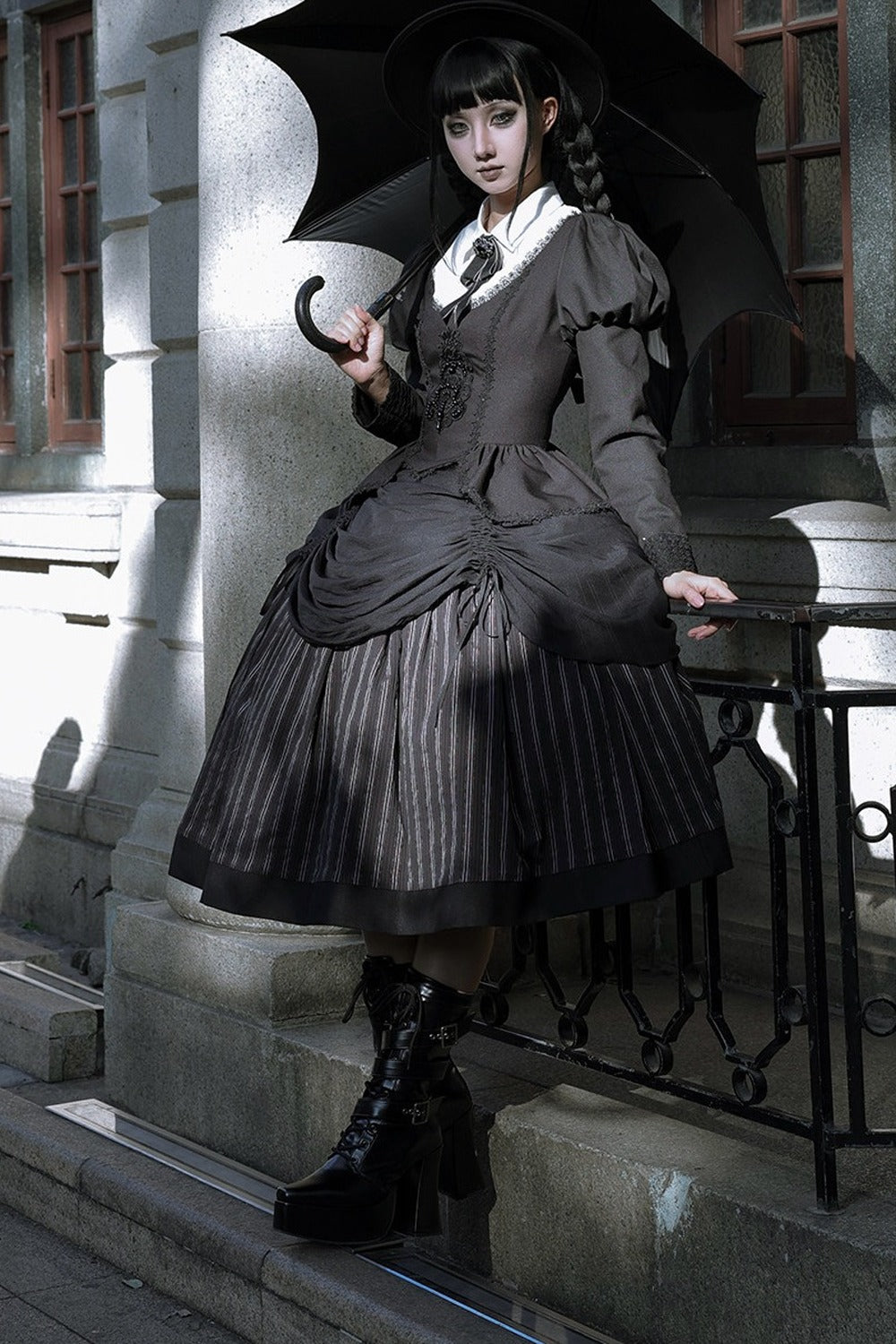Gothic Striped Lolita Set
