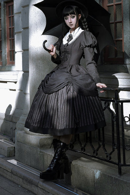 Gothic Striped Lolita Set