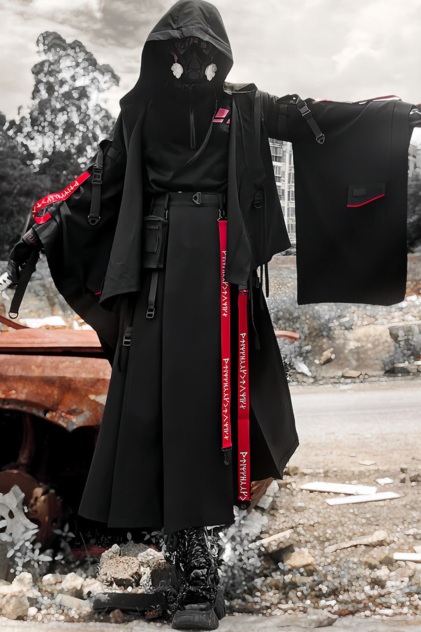 Wasteland Techwear Subculture Skirt+Pants