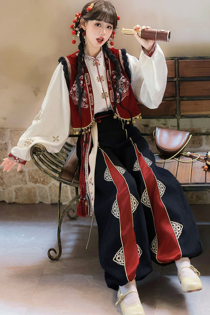Ethnic Vest and Pants Set-Up