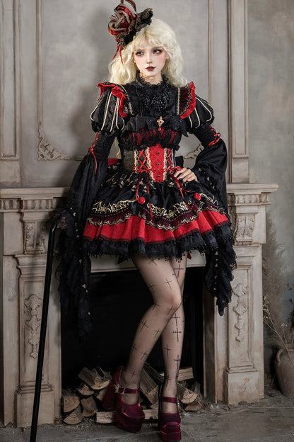 Süßes cooles Lolita-Kleid im Gothic-Stil