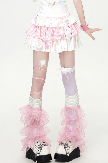 Candy Star Ruffle Skirt + Vest