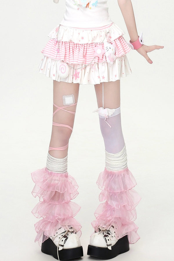 Candy Star Ruffle Skirt + Vest
