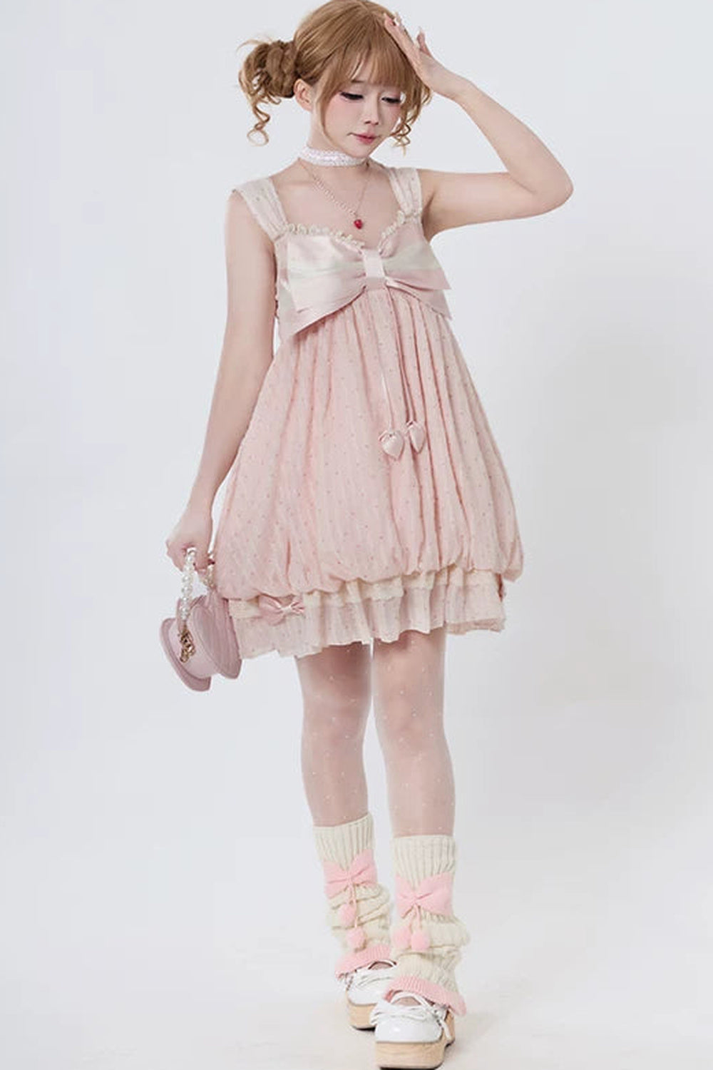 [Pre-order Deadline: May 29] Romantic Fairy Pink Lace Ribbon Cardigan