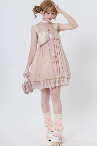 [Pre-order Deadline: May 29] Romantic Fairy Pink Lace Ribbon Cardigan