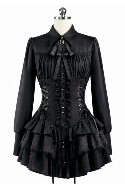Gothic Patchwork Corset Dress