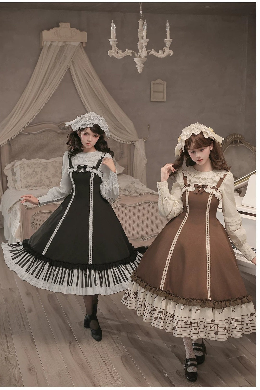 Bedrucktes Rüschenkleid- und Hemd-Set