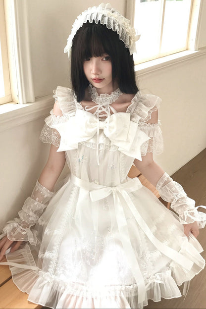 お姫様レースのドーリーワンピース