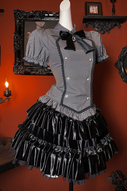 Gothic Lady Puff Sleeve Top
