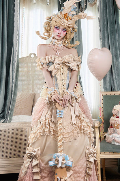 French Retro Trailing Skirt Set-Up