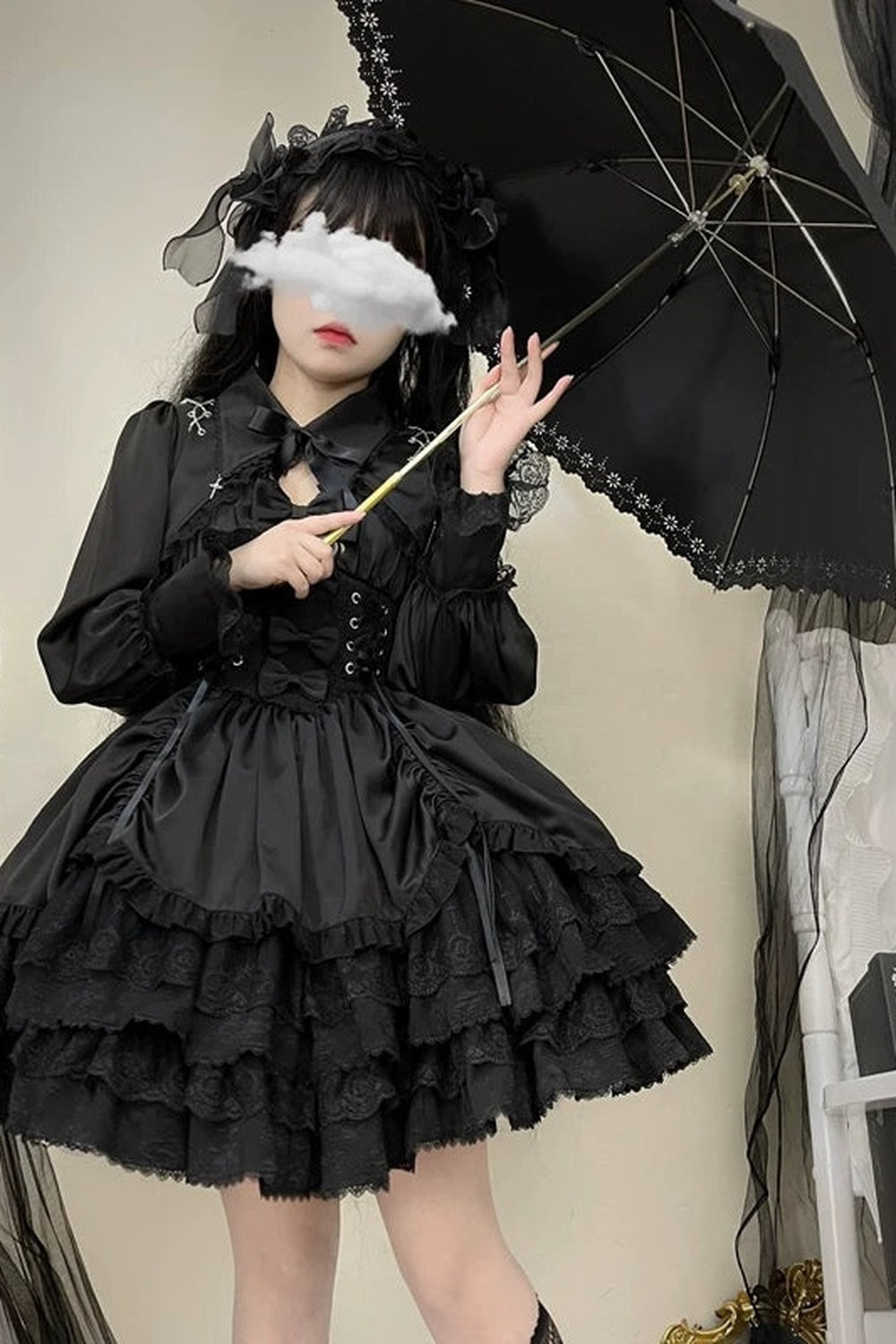 Gothic Jsk Suspender Dress Set
