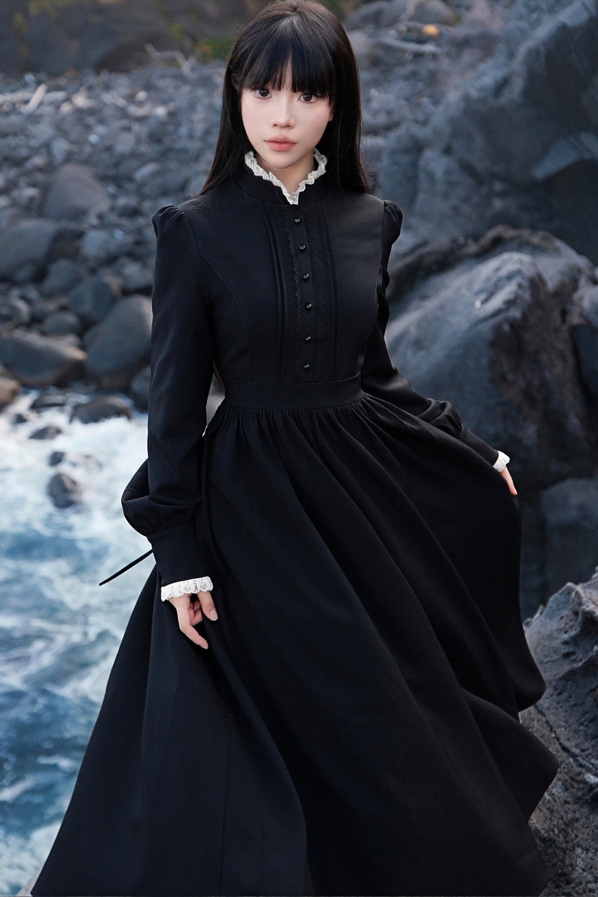 Retro French Palace Long Dress