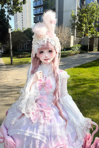 Cotton Candy Ribbon Princess Dress