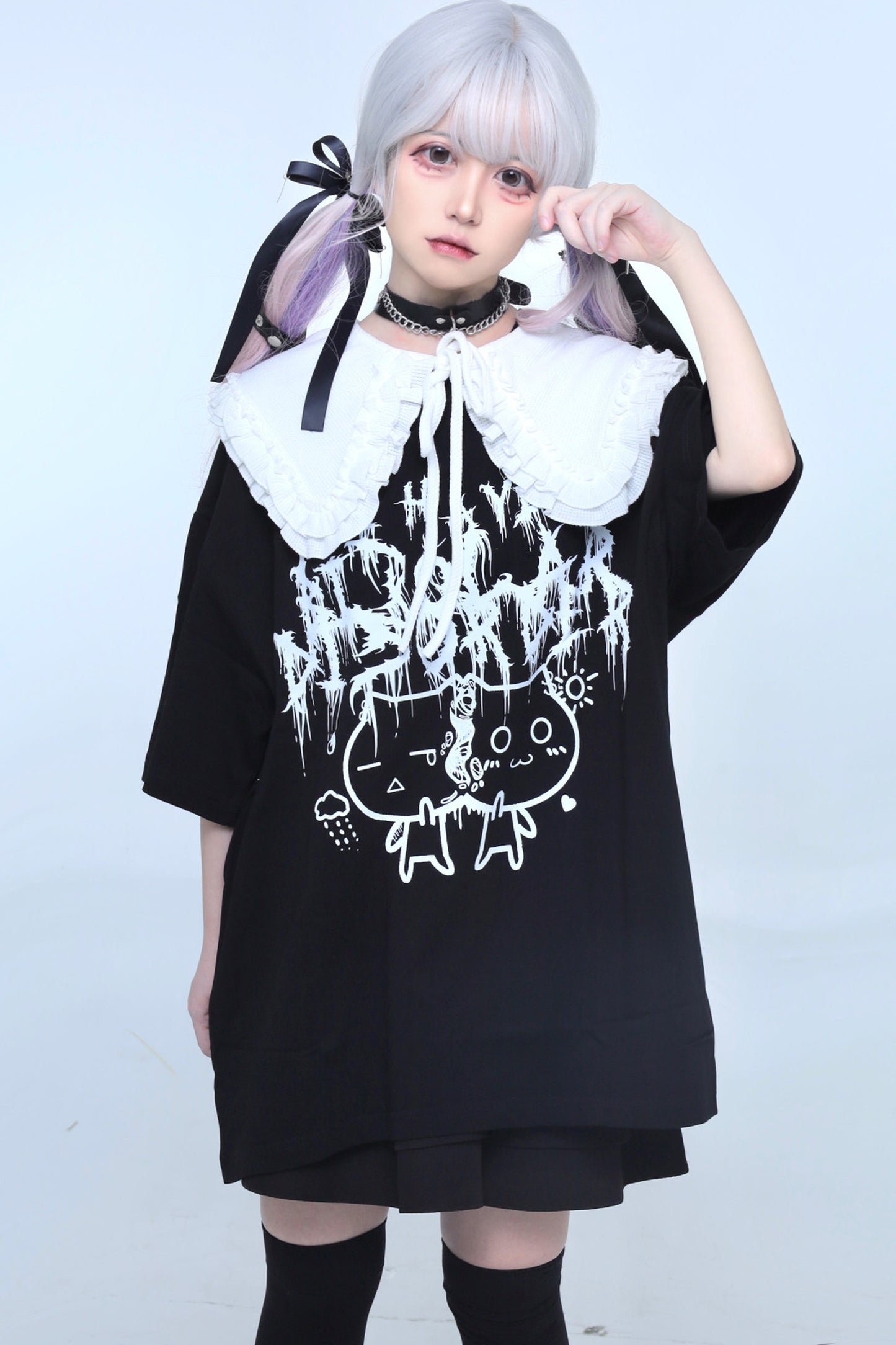 病みかわツインキャットTシャツ