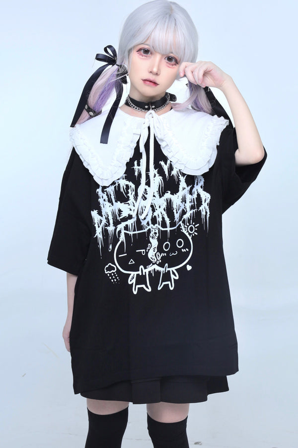 病みかわツインキャットTシャツ