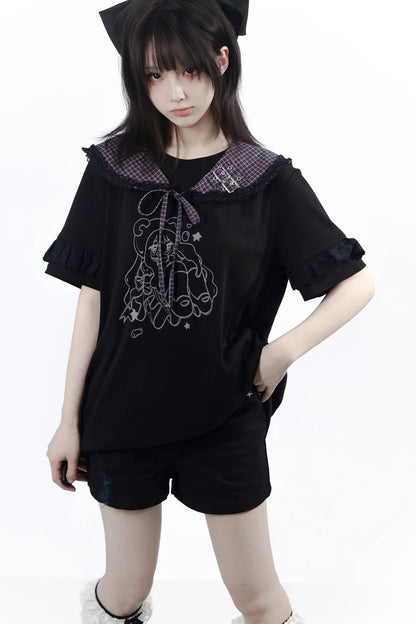 Grape Oolong T-Shirt Dress + Accessories