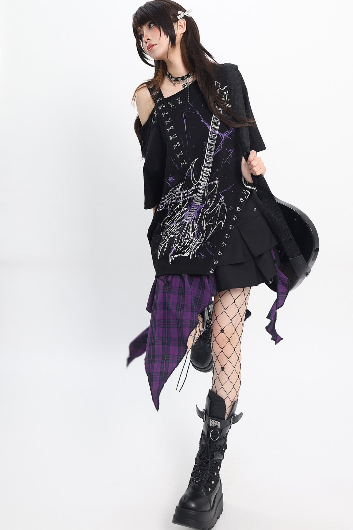 Cat Irregular Loose T-shirt