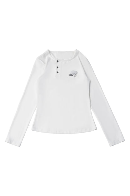 Three-Color Shawl Long-Sleeve