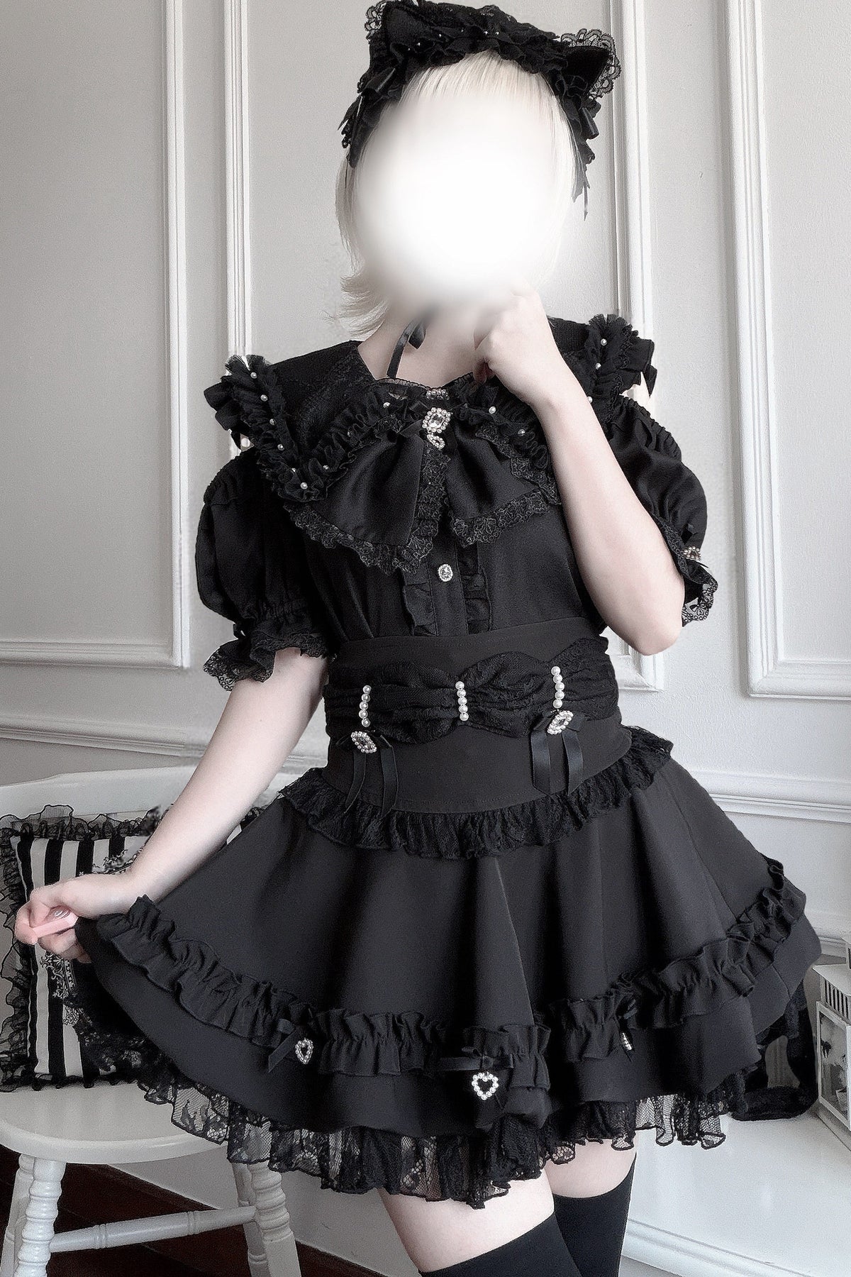 High-Waisted Puffy Cake Skirt Set