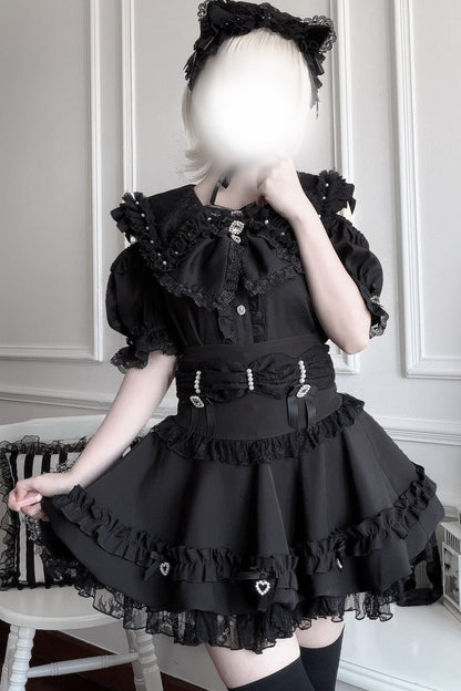 High-Waisted Puffy Cake Skirt Set