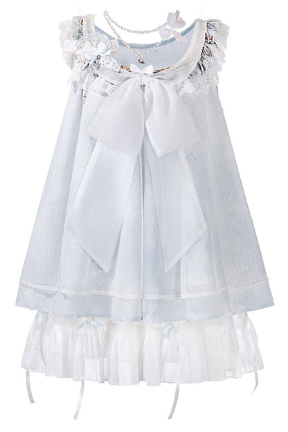 Aqua Coastal Han Element Top and Skirt Set