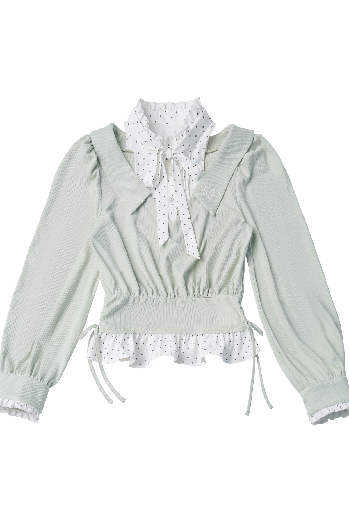 Tea Time Academy Blouse & Lace Pleated Skirt Set