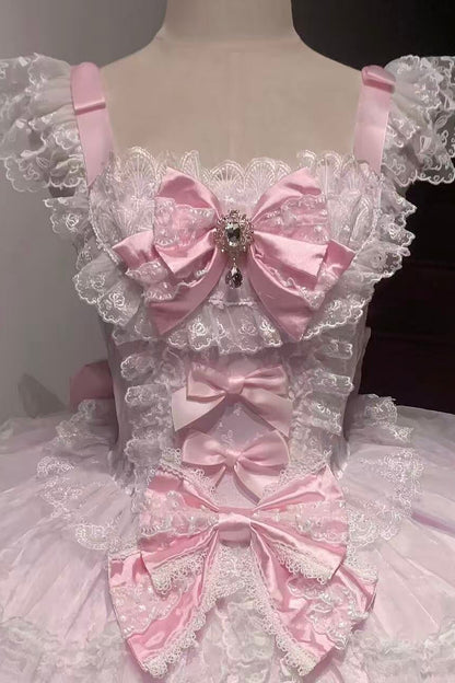 Cotton Candy Ribbon Princess Dress
