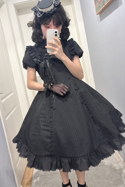 おとぎの国のドールチェックロリータドレス