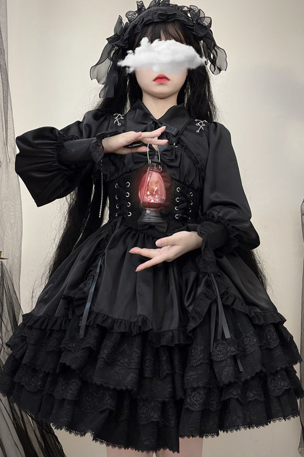 Gothic Jsk Suspender Dress Set