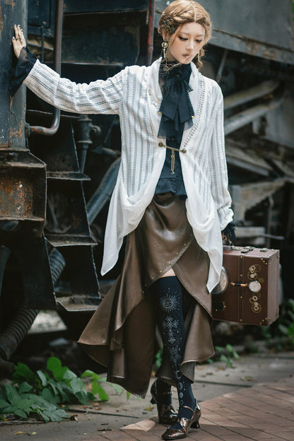 Steampunk High-Waisted Mermaid Skirt