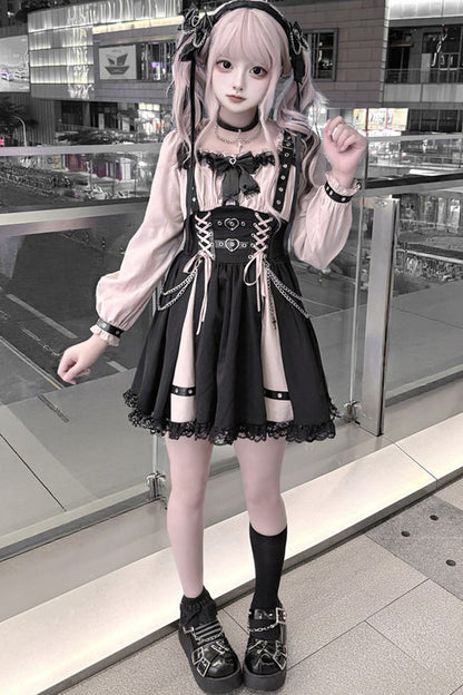 Heart Lock Long Sleeve Dress
