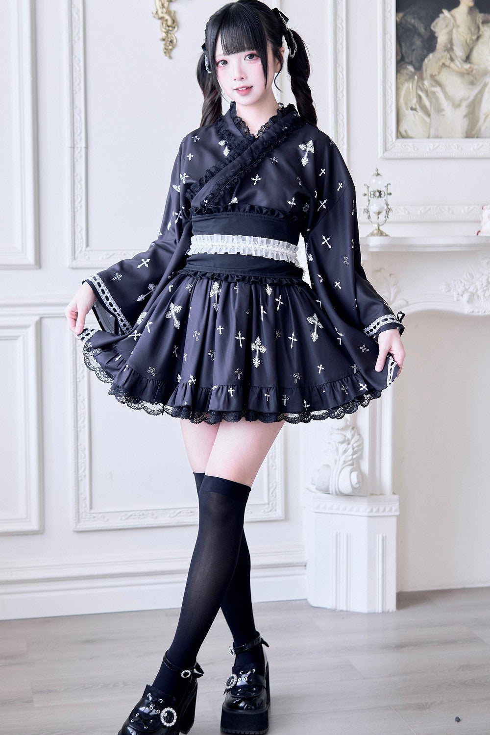 Wa-Gothic-Jirai-Yukata-Kombination