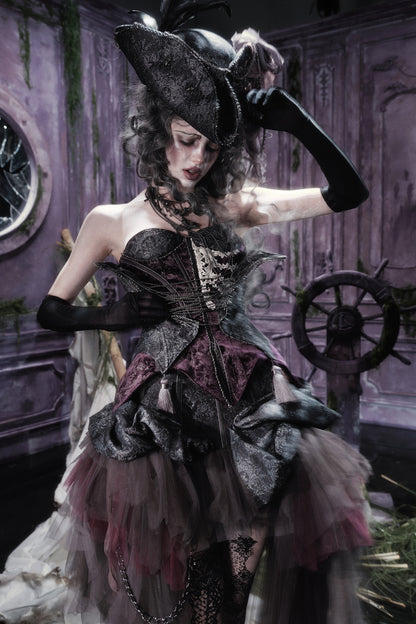 Gothic Purple Corset Dress
